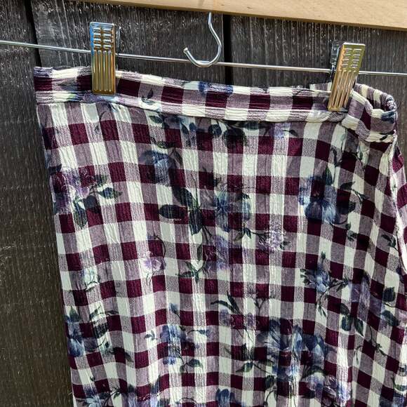 Vintage 80s SWAT Floral Midi Skirt - Picture 2 of 6